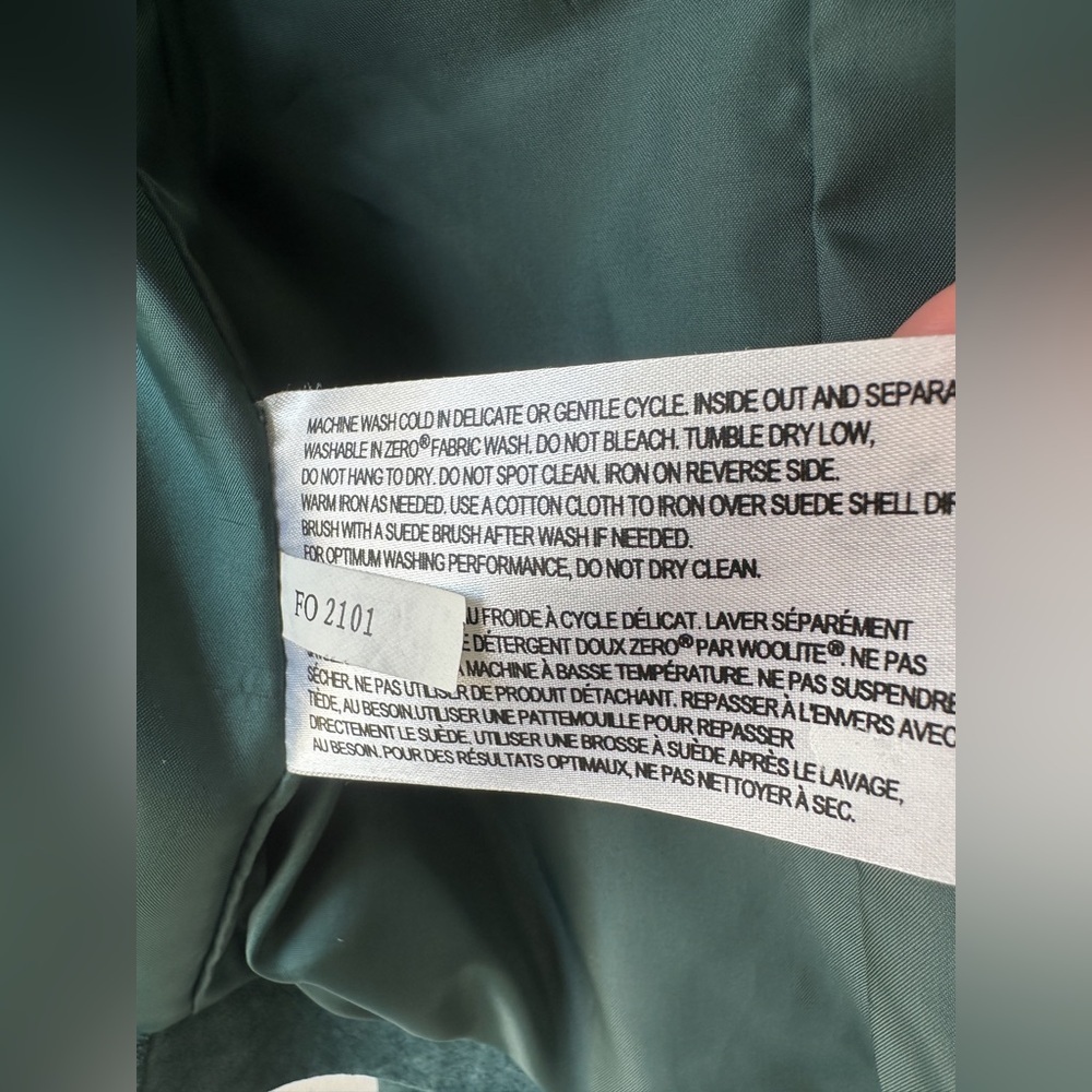 Bernardo - Genuine Leather Suede Jacket - Teal - Fitted - Size 8 - Picture 8 of 11